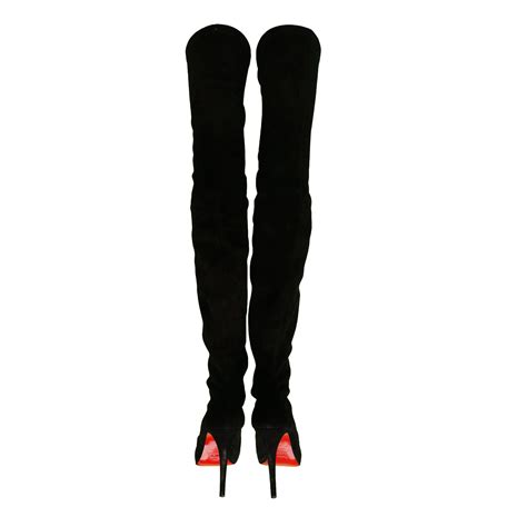 thigh high boots christian louboutin replica|christian louboutin suede booties.